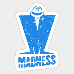 Madness - Retro Blue Sticker